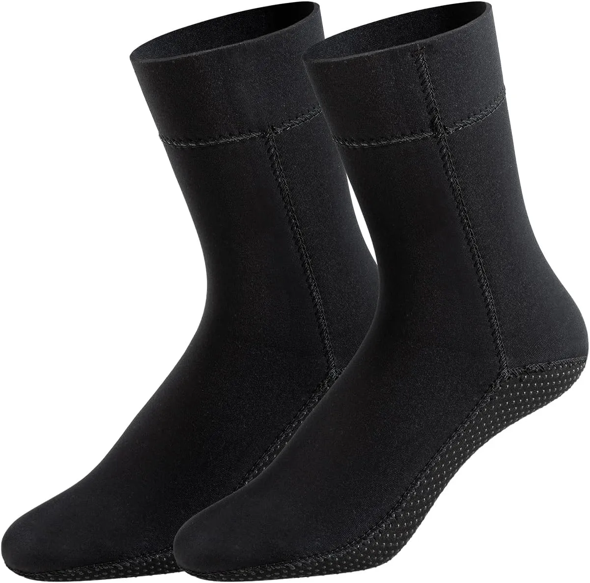 3mm Neoprene Socks, Wetsuit Booties Cold Water Swimming Boots for Women Men Open Water Swimming Diving Surfing