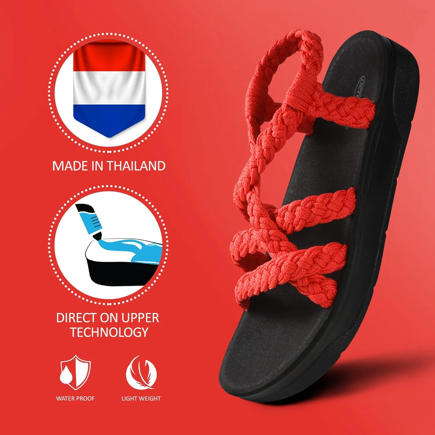 AEROTHOTIC Maris Strappy Comfortable Platform Walking Slingback Sandals for Women