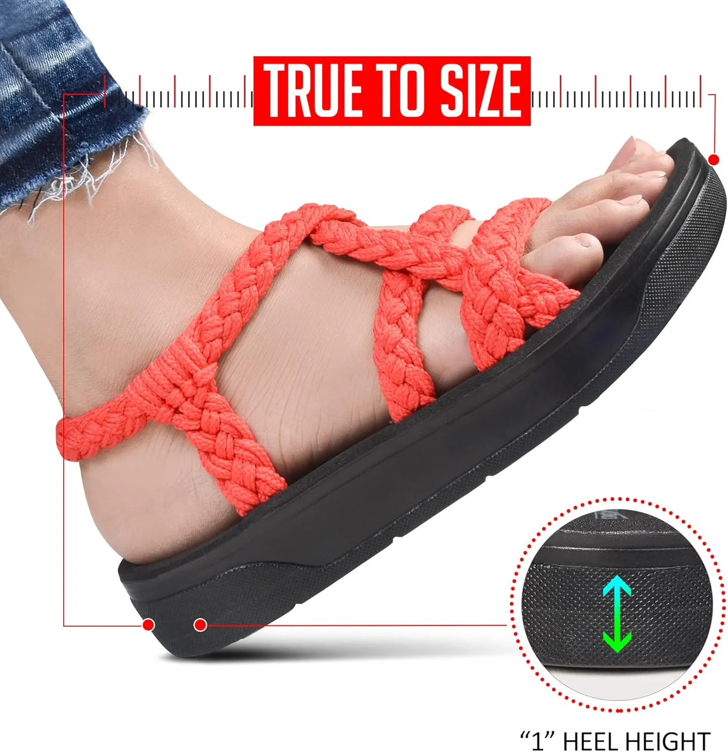AEROTHOTIC Maris Strappy Comfortable Platform Walking Slingback Sandals for Women