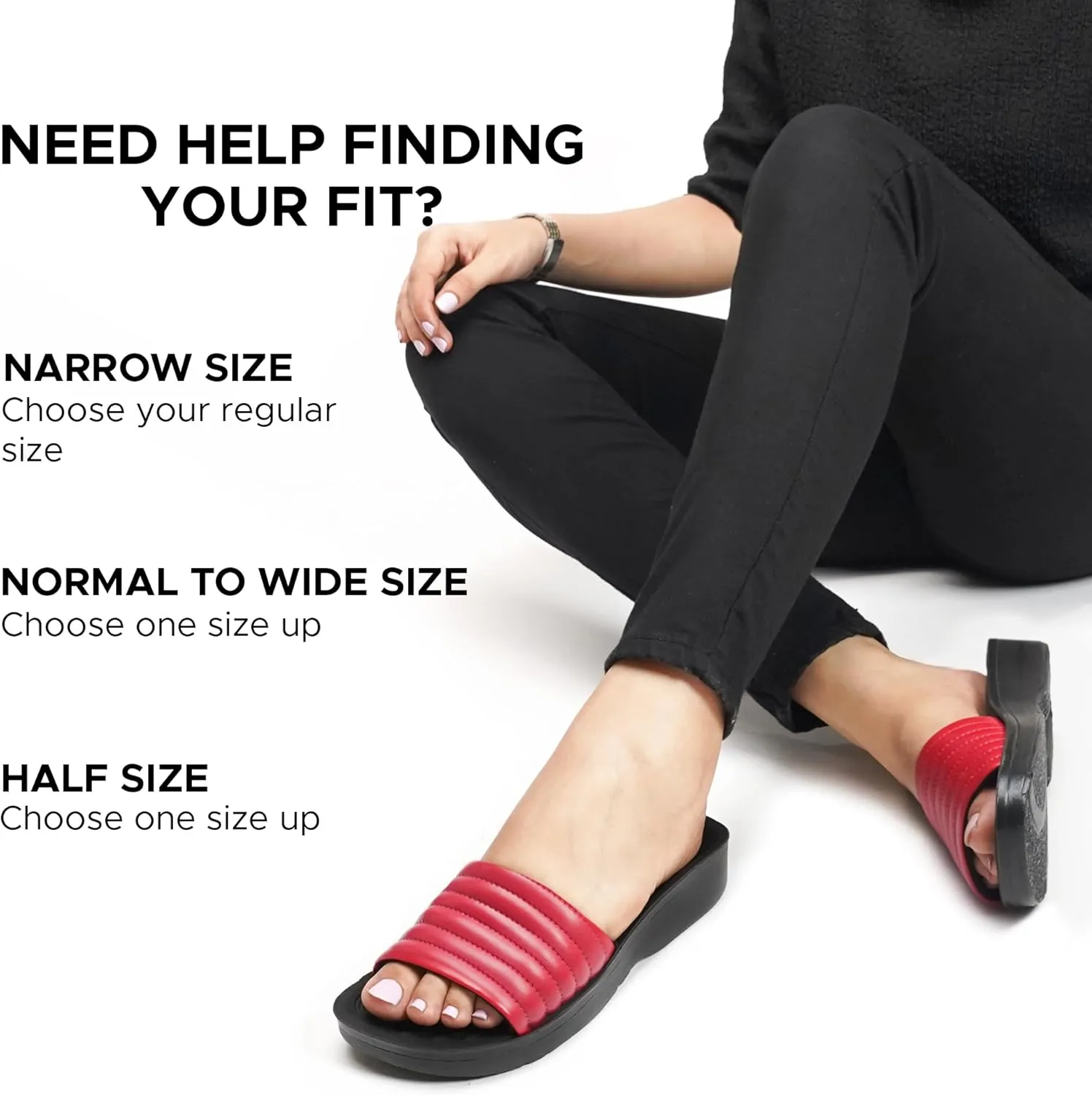 AEROTHOTIC Womens Slides Slip On Recovery Footwear Plantar Fasciitis Slides for Women with Arch Support Yoga Mat Indoor Outdoor Walking Ladies Soft Padded Dressy Non Slip Foodbed Beach Sandals Women