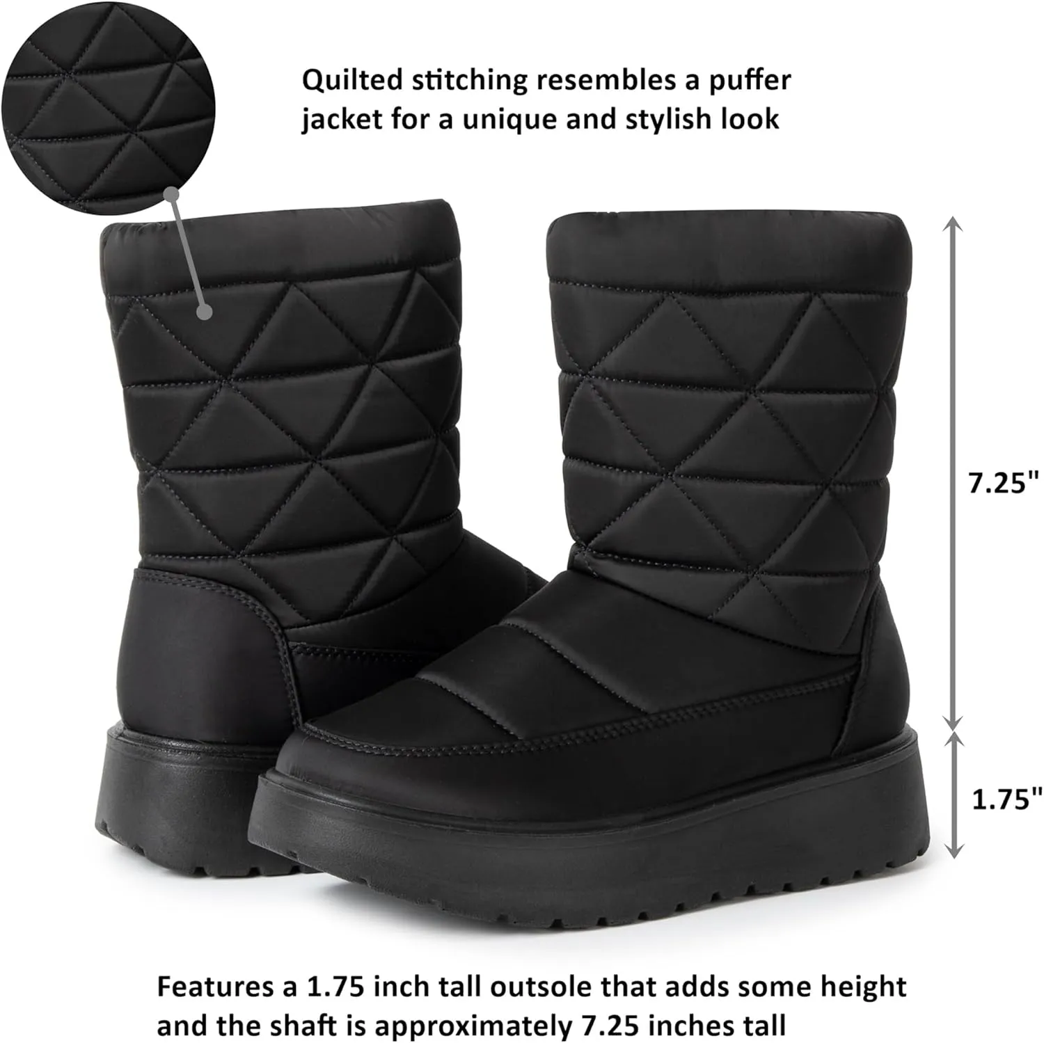 Alpine Swiss Zoey Womens Winter Boots Waterproof Snow Booties Faux Fur Lined Shoes