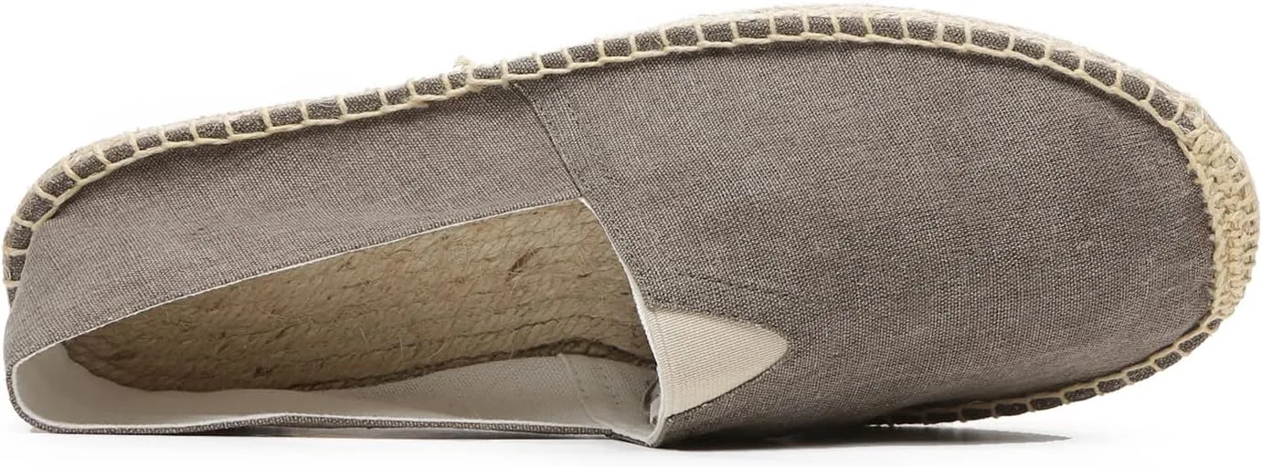 Altxic Men's Closed Toe Comfortable Canvas Slip on Flat Espadrilles