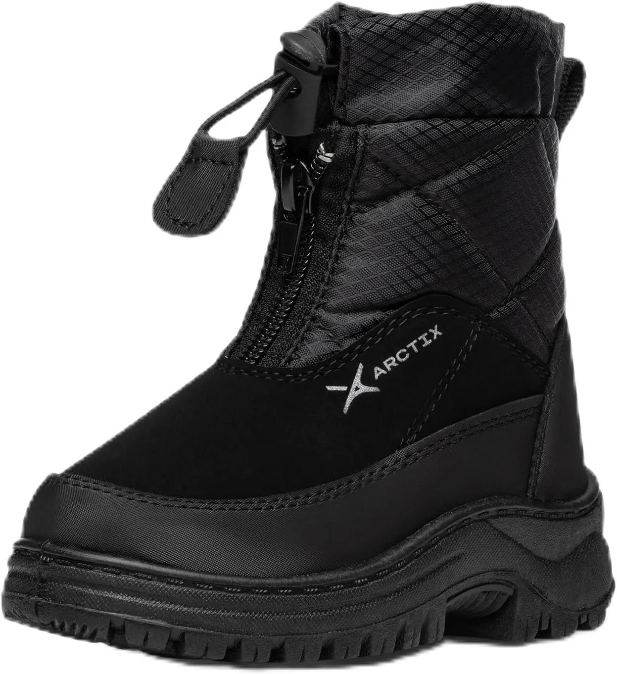 Arctix Unisex-Child Tracer Winter Boot, Black, 3 Little Kid