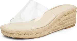 Arromic Women's Espadrilles Wedge Platform Sandals Comfortable Slip On Slides for Women Summer Beach Casual Outdoor Dress Heels Shoes