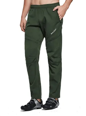 baleaf Men's Fleece Pants Winter Cycling Pants Mountain Bike Clothing Thermal Cold Weather Running Gear