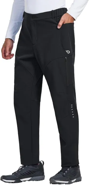 baleaf Men's Winter Cycling Pants Thermal Mountain Bike Pants Water Resistant Cold Weather Hiking Running Bicycle Outdoor