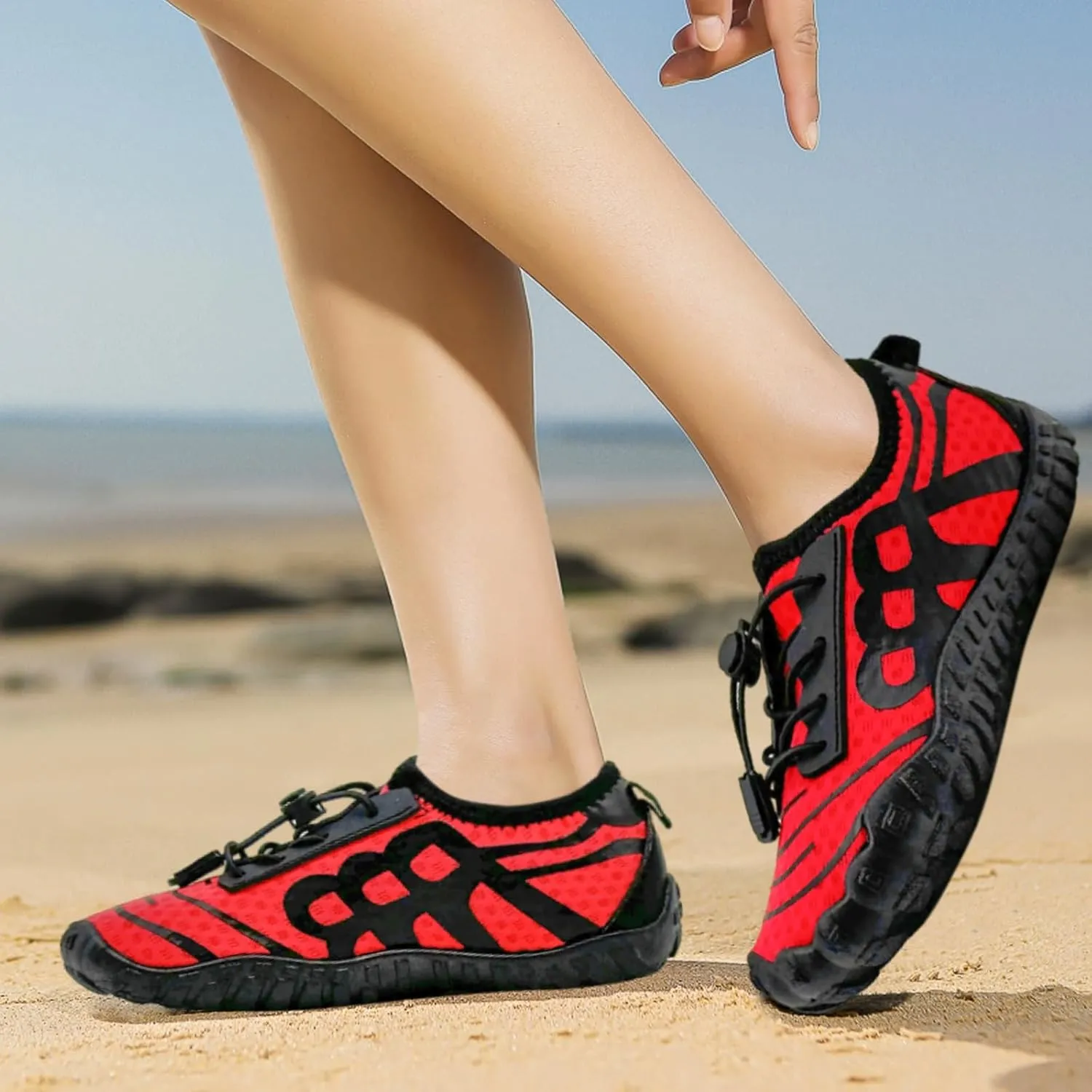 Barefoot Shoes for Women & Men - Minimalist Hiking/Trail Running Footwear with Wide Toe Box | Zero Drop Lightweight Breathable Quick-Dry Outdoor Sneakers (Size 3.5-11)