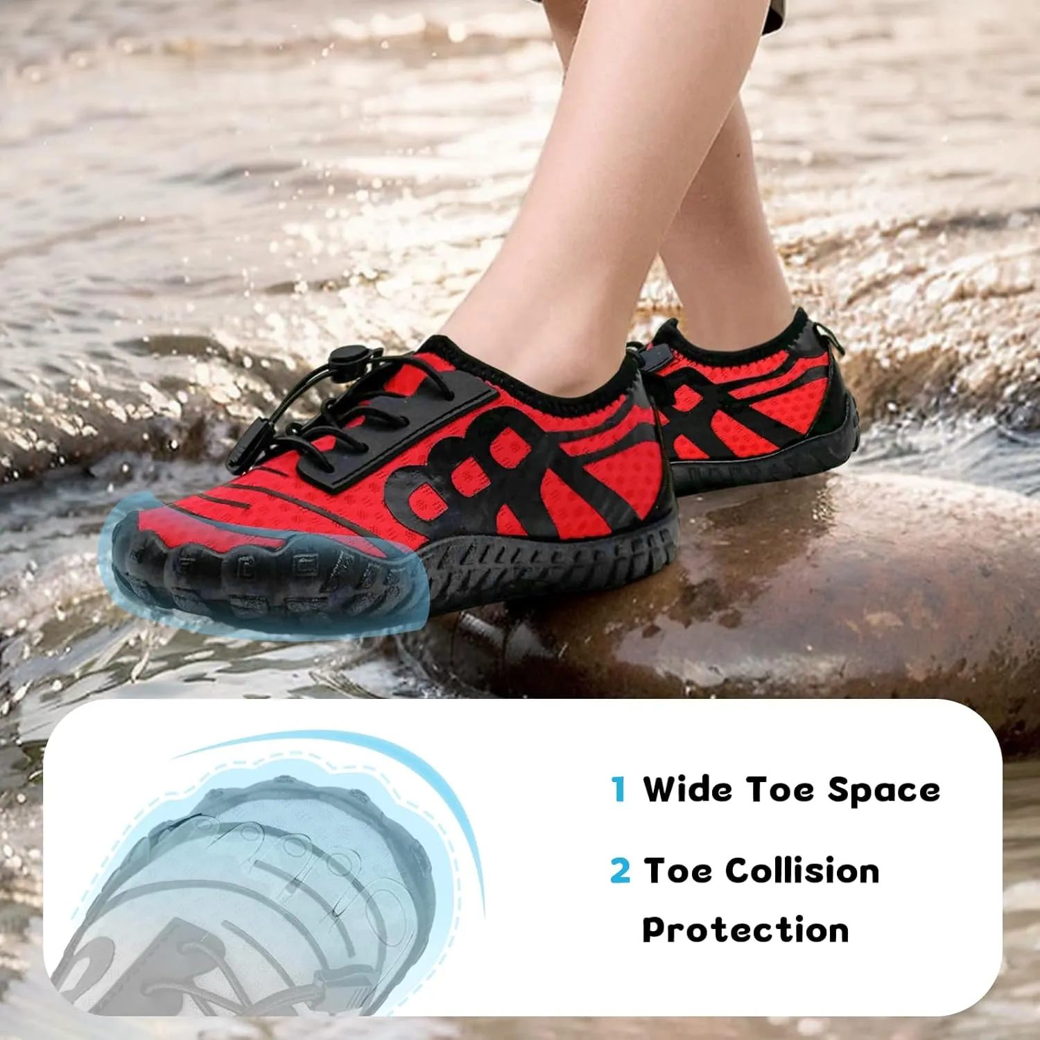 Barefoot Shoes for Women & Men - Minimalist Hiking/Trail Running Footwear with Wide Toe Box | Zero Drop Lightweight Breathable Quick-Dry Outdoor Sneakers (Size 3.5-11)