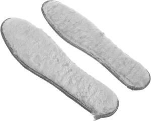 Beaupretty 4 Pairs Winter Fluffy Thermal Insoles for Boots and Shoes Cushioned Thickened No Crease Shoe Inserts for Cold Weather for Men and Women Footwear