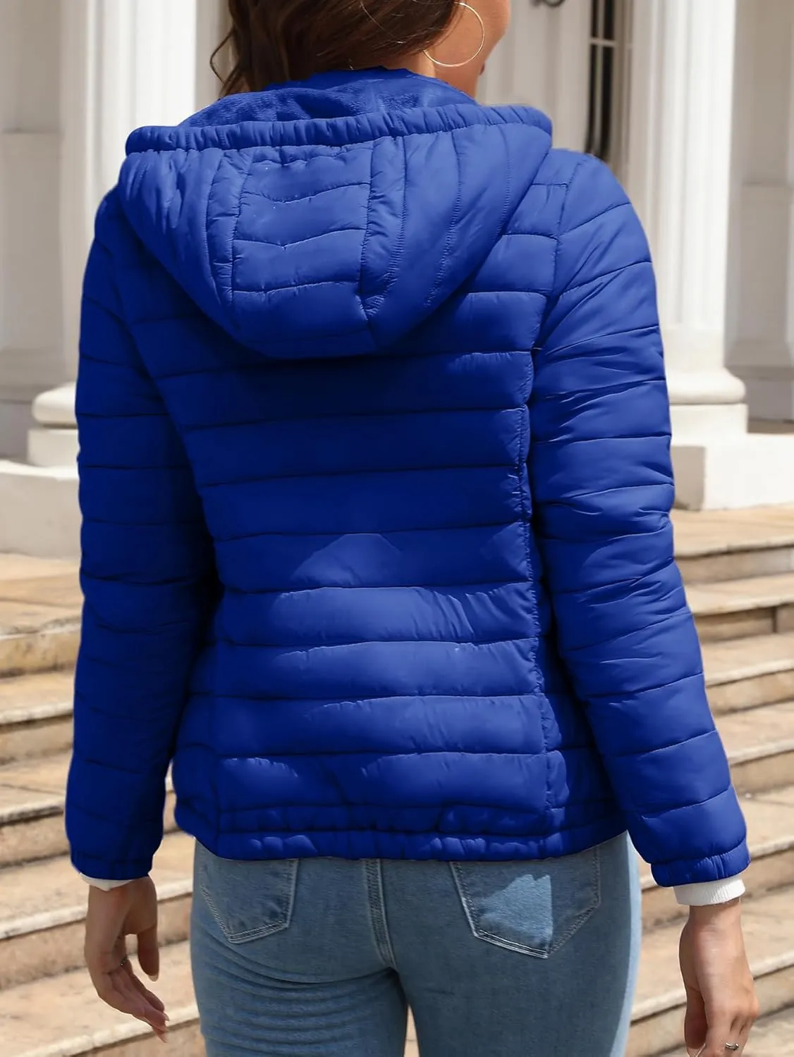 Bellivera Women's Quilted Lightweight Jacket Puffer Coat Women Bubble for Spring and Winter