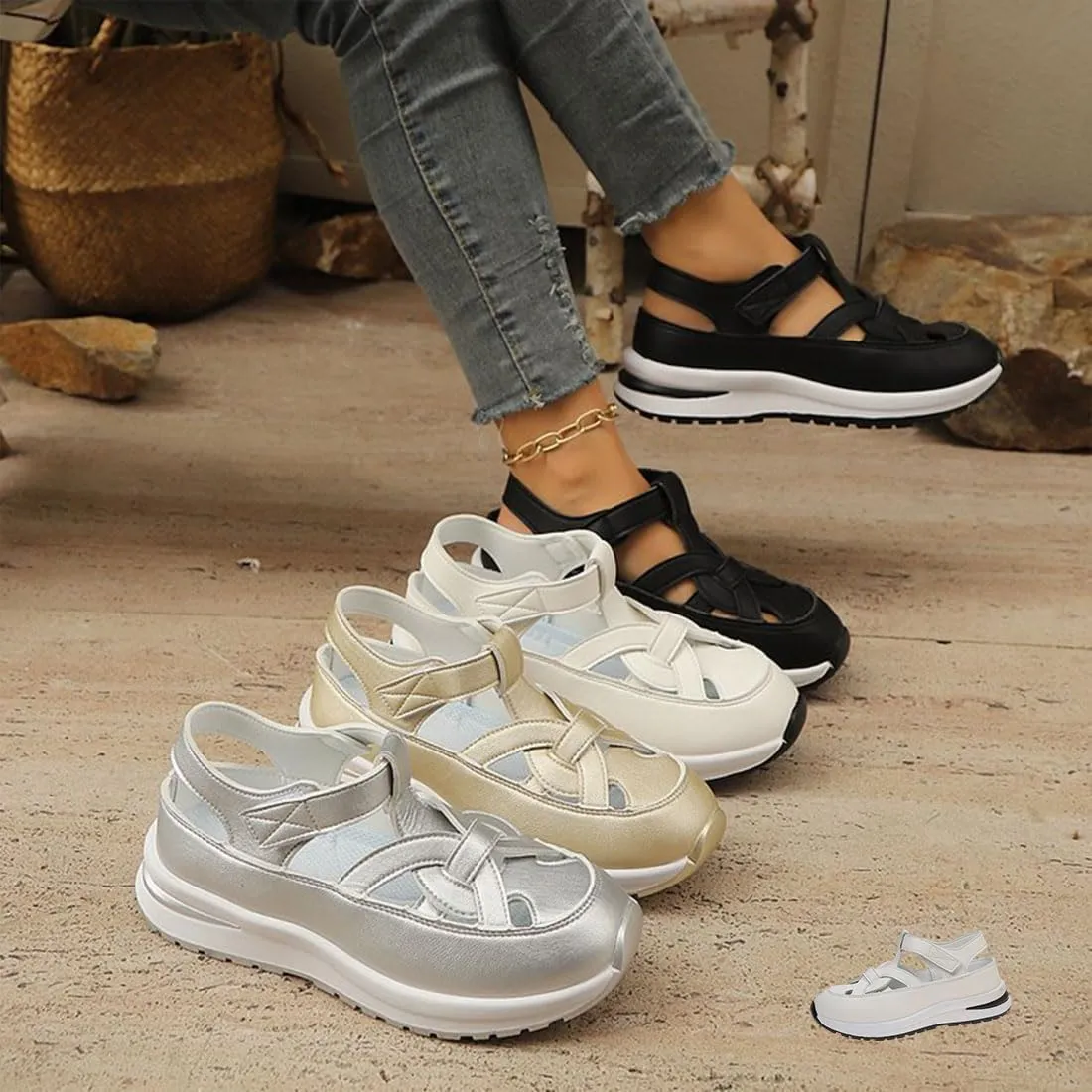 Bomre Shoes, 2025 New Bomre Aveta Orthopedic Sandals, Arch Support Sandals, Summer Platform Wedge, Beach Boho Vacation