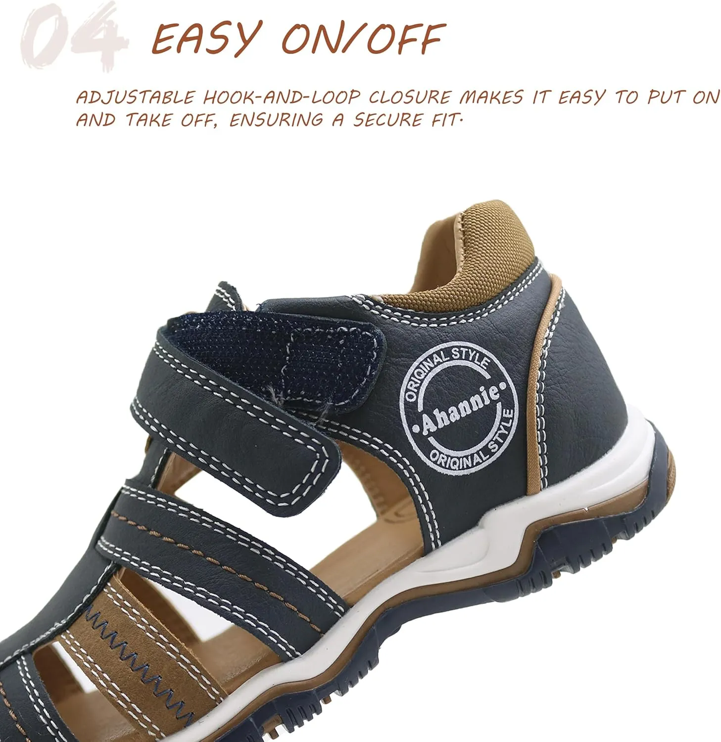 Boys Girls Sandals, Toddler Little Kids Closed Toe Fisherman Summer Sandals