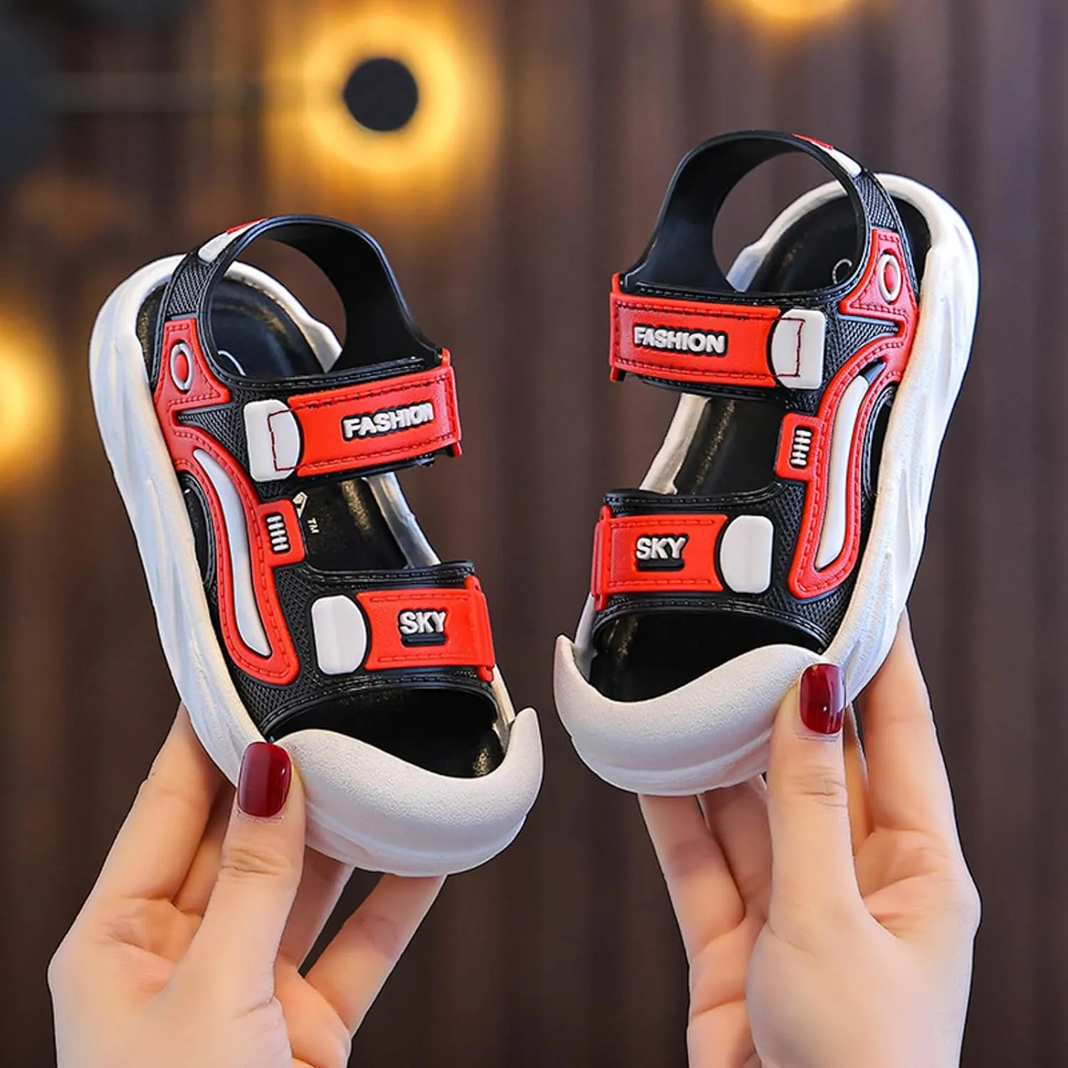 Boys Sandals for Middle and Large Children Soft Bottom Non Slip Little Boy Beach Shoes Children's Girls Toddler Sandals