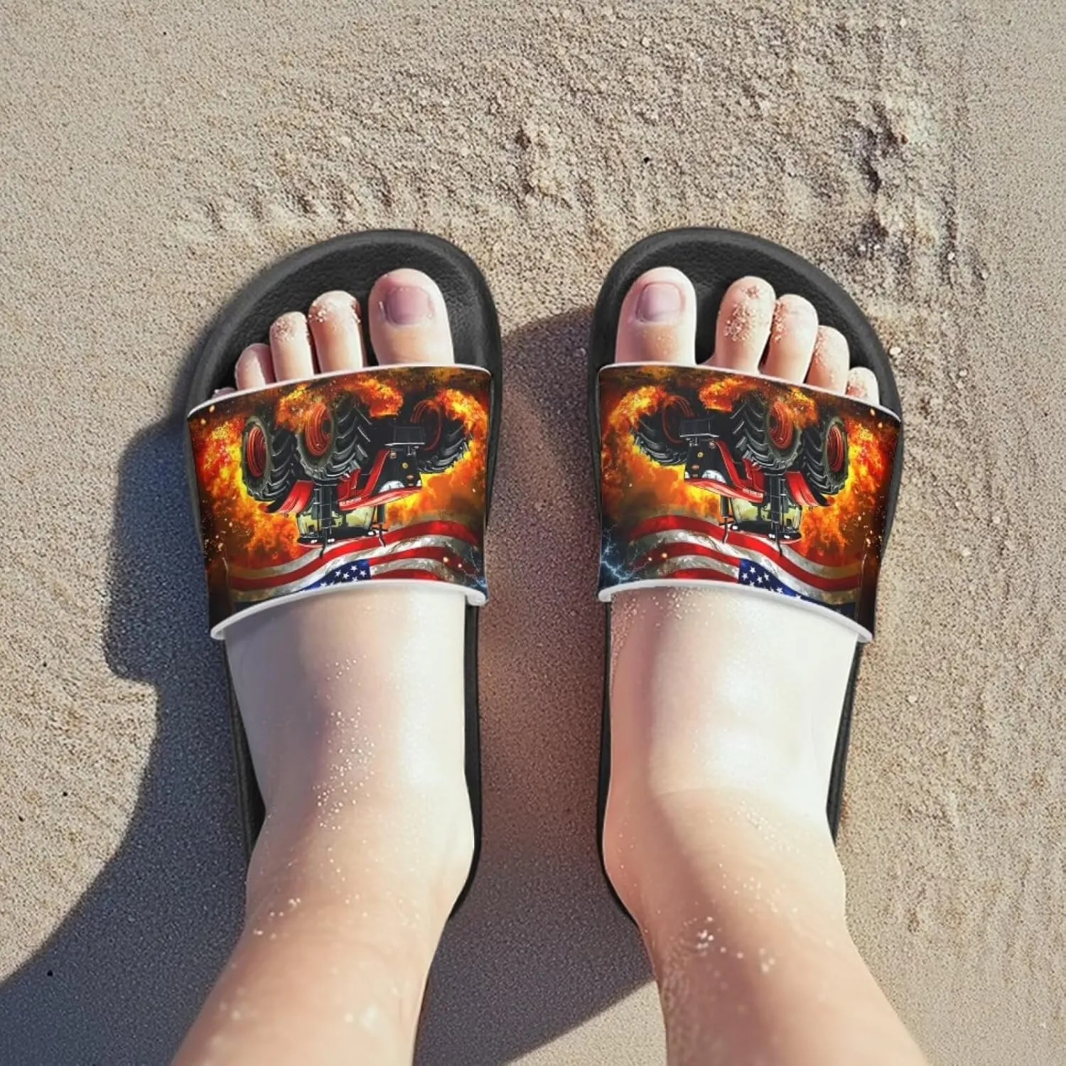 Boys Slides Cool Animal Cloud Slides for Kids Summer House Slippers Beach Sandals