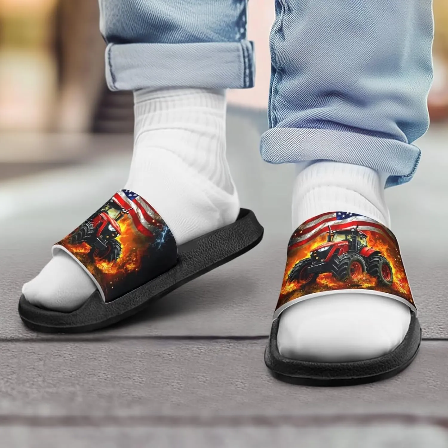 Boys Slides Cool Animal Cloud Slides for Kids Summer House Slippers Beach Sandals