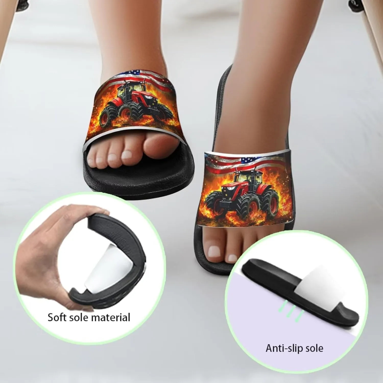 Boys Slides Cool Animal Cloud Slides for Kids Summer House Slippers Beach Sandals