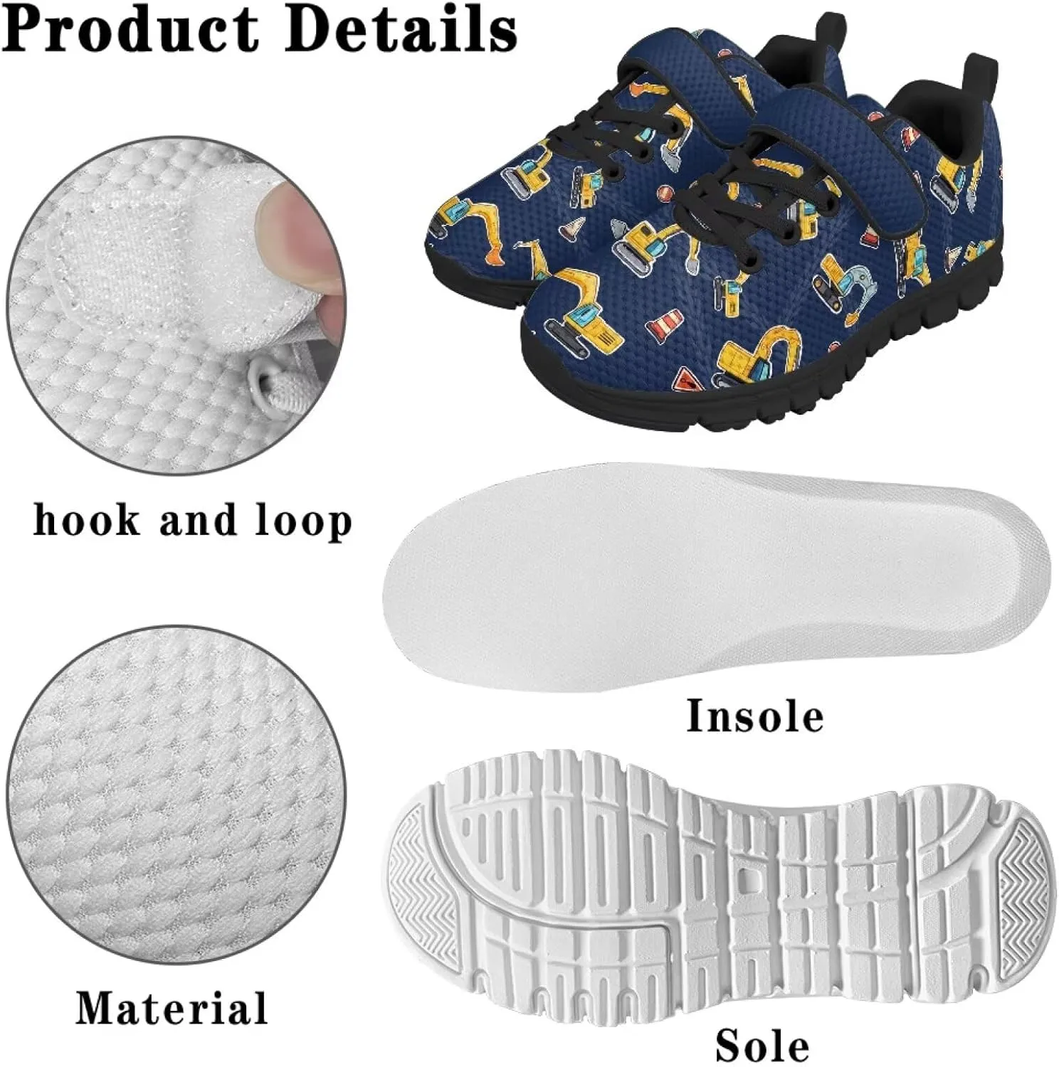 Boys Tennis Shoes Lightweight Casual Walking Shoes for Daily Wear