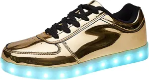 Breathable Dress Sneaker Student Shoes Thick Soled Sports Shoes Fashionable Light USB Rechargeable Skate Sports