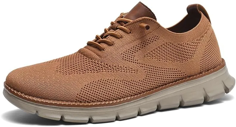 Breeze Shoes for Men Comfortable Oxfords Lace-Up Lightweight Casual Walking wearbreeze Urban Dress Shoes Breathable Upper