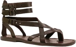 Brown Men's Gladiator Sandals Handmade in Italy