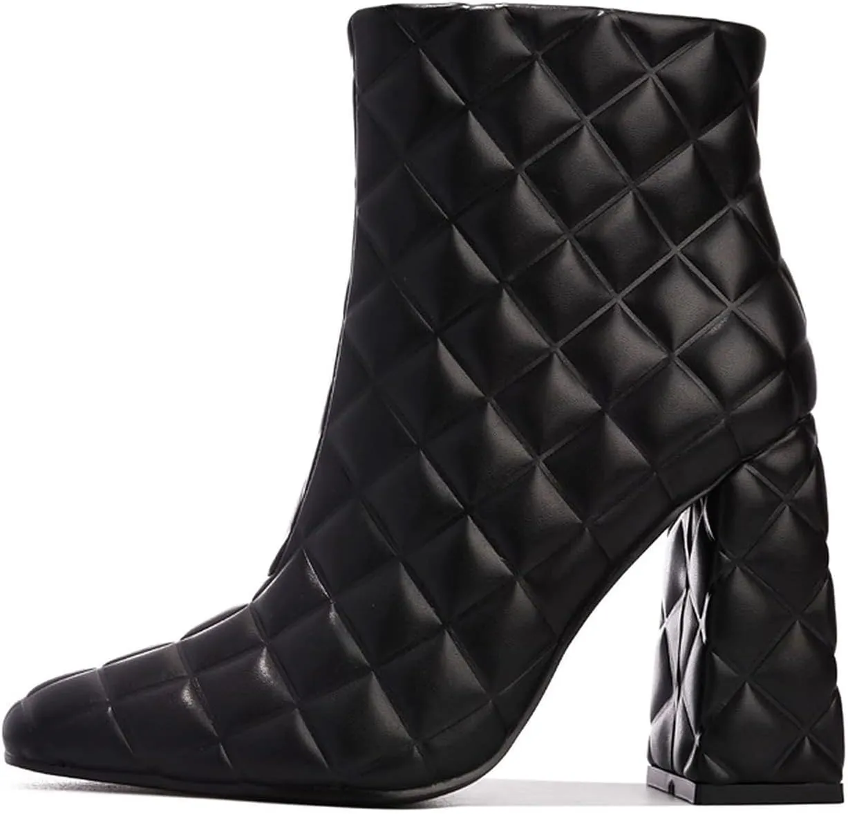 Cape Robbin Women Chunky Block High Heels Booties