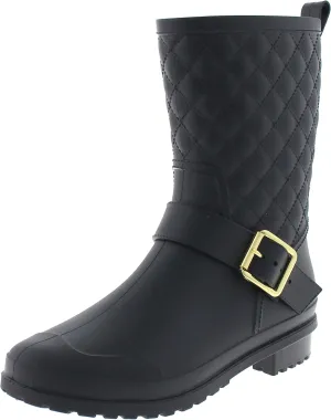 Capelli New York Ladies Matte, Quilted Shaft Mid-Calf Rain Boot