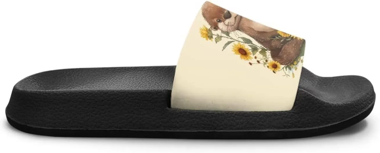 Capybara Slippers Slip On Kids Slide Sandals Breathable Non Slip Summer Holiday Water Sandals Bathroom Shower