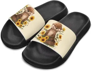 Capybara Slippers Slip On Kids Slide Sandals Breathable Non Slip Summer Holiday Water Sandals Bathroom Shower