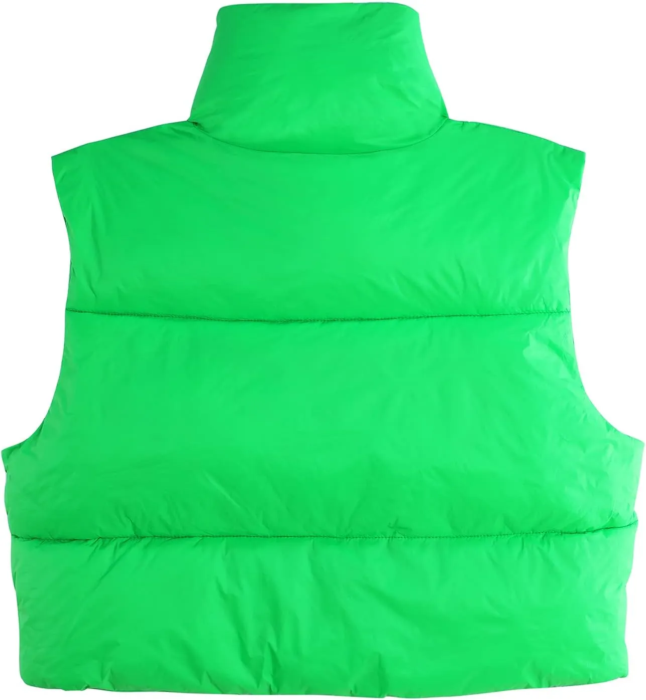 Century Star Cropped Puffer Vest Women's Outerwear Vests Puffy Sleeveless 2024 Quilted Christmas Vest Tops Jackets Coat Zip