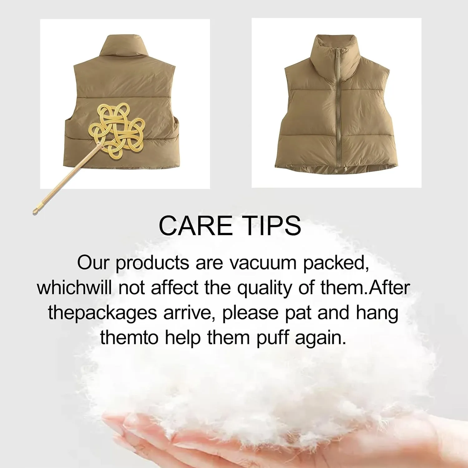 Century Star Cropped Puffer Vest Women's Outerwear Vests Puffy Sleeveless 2024 Quilted Christmas Vest Tops Jackets Coat Zip
