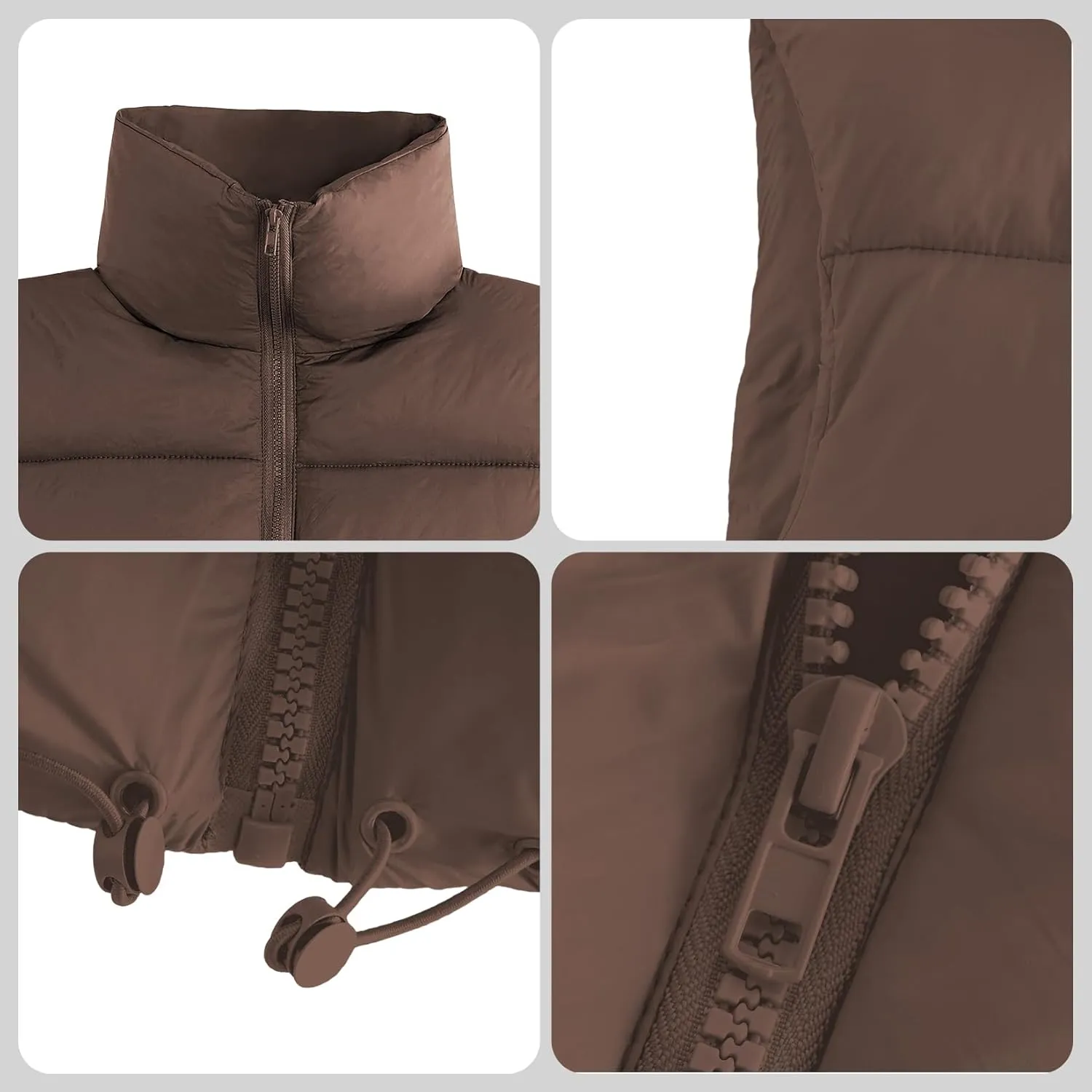 Century Star Cropped Puffer Vest Women's Outerwear Vests Puffy Sleeveless 2024 Quilted Christmas Vest Tops Jackets Coat Zip