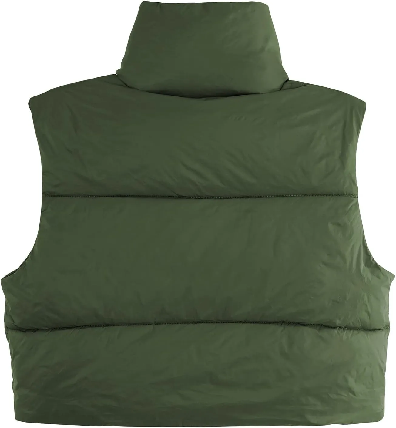 Century Star Cropped Puffer Vest Women's Outerwear Vests Puffy Sleeveless 2024 Quilted Christmas Vest Tops Jackets Coat Zip
