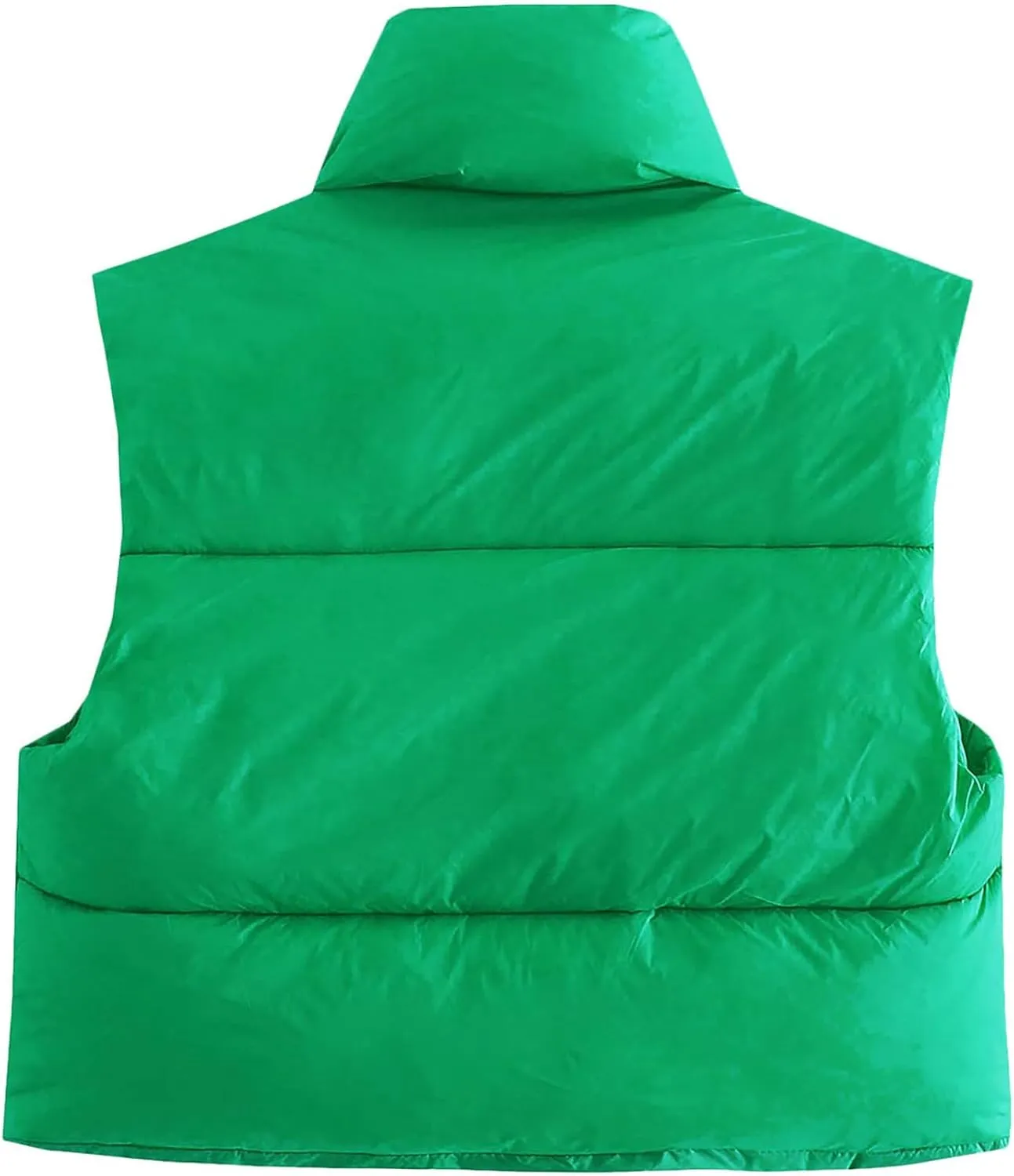 Century Star Cropped Puffer Vest Women's Outerwear Vests Puffy Sleeveless 2024 Quilted Christmas Vest Tops Jackets Coat Zip
