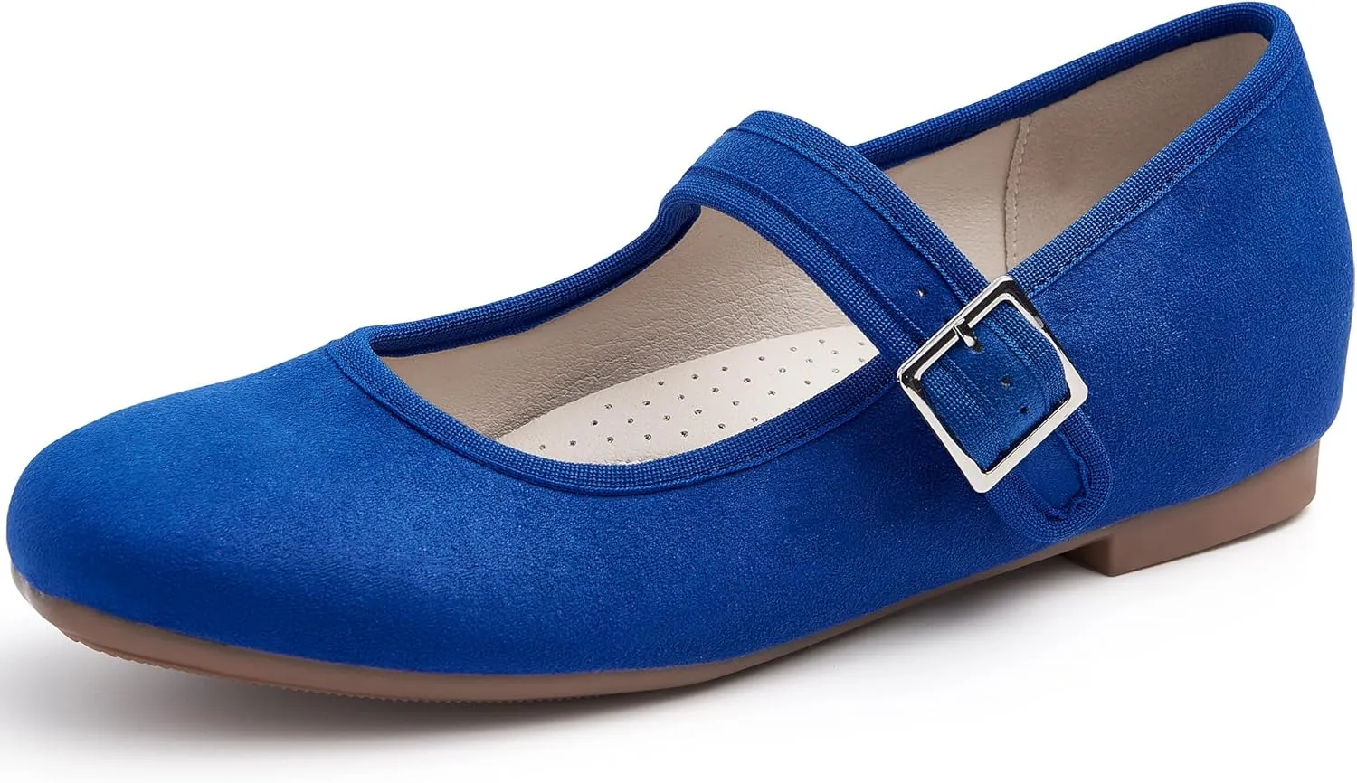 Cestfini Mary Jane Shoes Women Slip on Ballet Flat Dressy Comfortable Round Toe Black Flats Shoes Ankle Strap Flats for Women