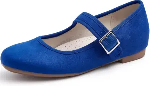 Cestfini Mary Jane Shoes Women Slip on Ballet Flat Dressy Comfortable Round Toe Black Flats Shoes Ankle Strap Flats for Women