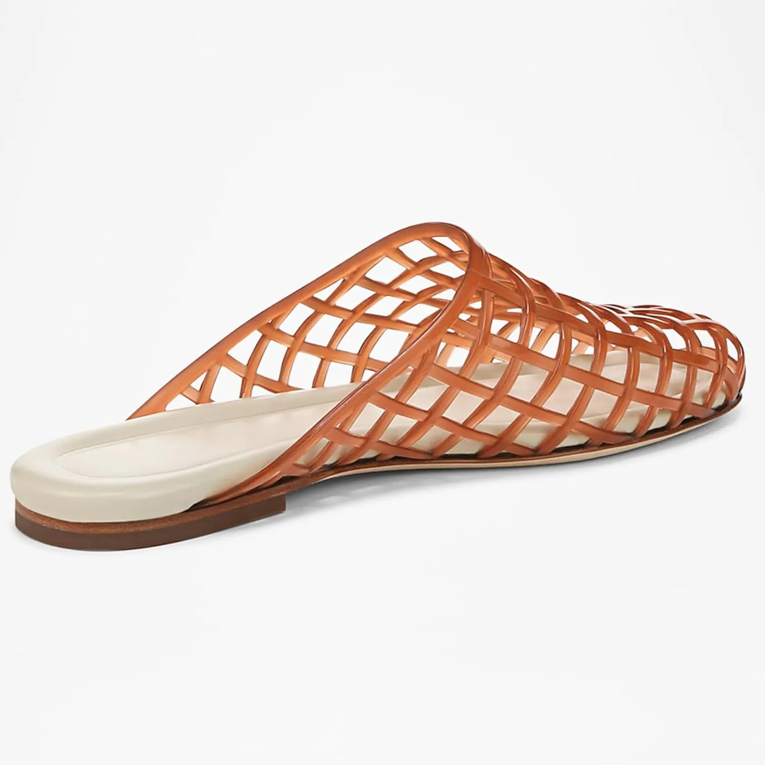 Clear Jelly Shoes for Women Slip on Jelly Mesh Slides Sandals Comfortable Closed Toe Jelly Flats Sandals Jelly Summer Beach Sandals.