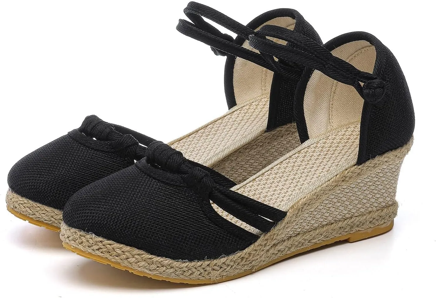 Closed Toe Platform Wedge Sandals, 2025 New Sandals for Women Dressy Summer, Comfortable Anti Slip Summer Shoes Wedge Casual Non-Slip Thin Shoes Dressy