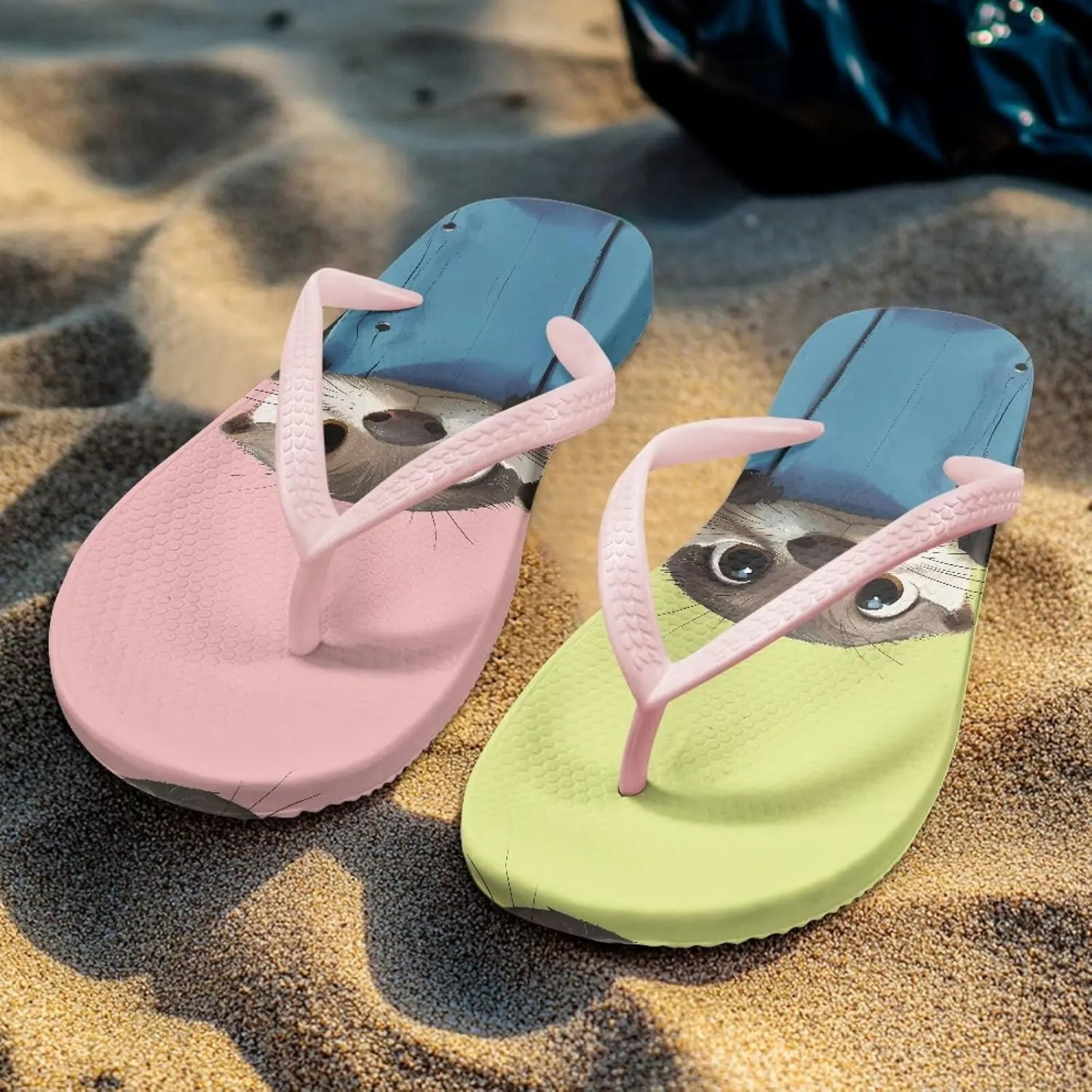 Coloranimal Flip Flops for Women Summer Sandals Non Slip Thong Sandals Women's Flip Flops Lightweight Cushioning Shock-Absorbing for Walking All-Day
