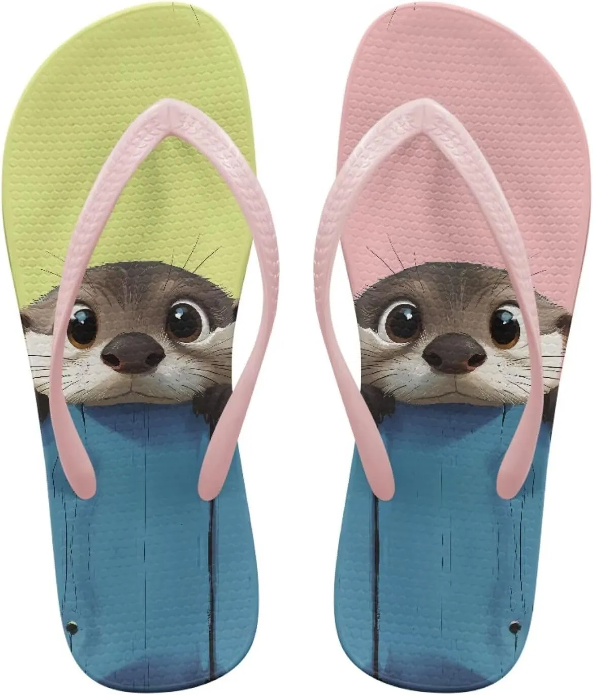 Coloranimal Flip Flops for Women Summer Sandals Non Slip Thong Sandals Women's Flip Flops Lightweight Cushioning Shock-Absorbing for Walking All-Day