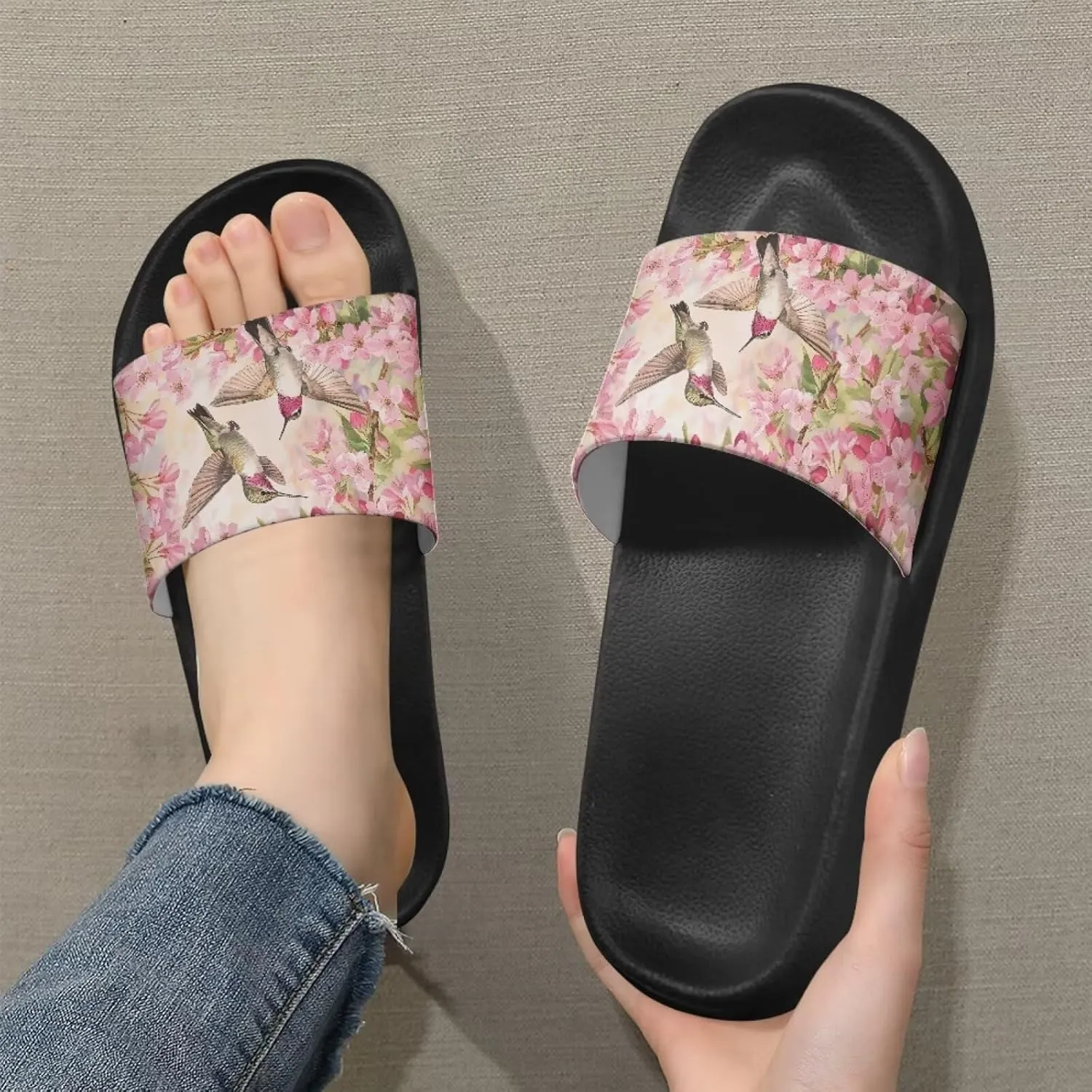 Coloranimal Slippers for Women Sandals Women Comfortable Slide Sandals with Non Slip Sole Fashion Lightweight Shower Shoes House Slippers
