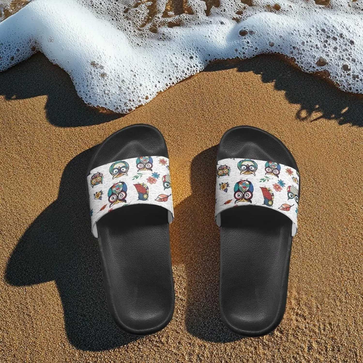 Coloranimal Slippers for Women Summer Beach Sandals House Slippers Shower Shoes Slide Sandals Women Non Slip Beach Shoes