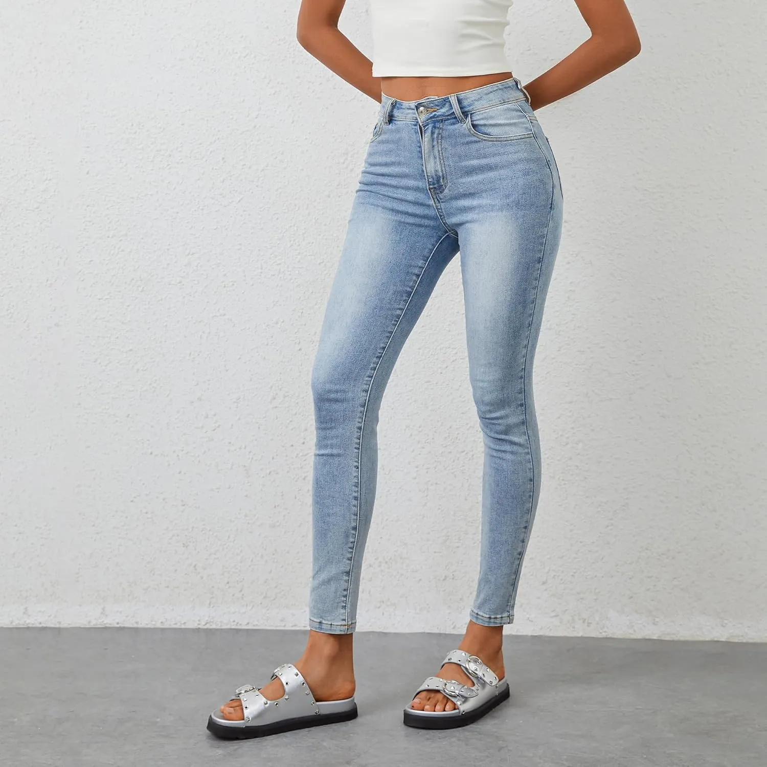 Comfortable Slide Sandals for Women Footbed Flat Sandals Casual Dressy Shoes