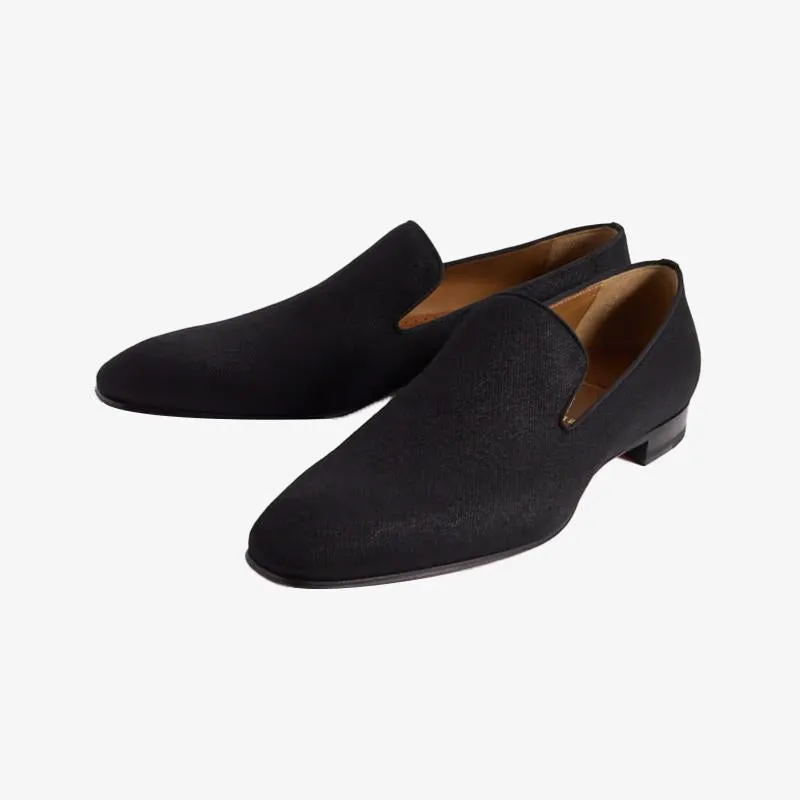 Dandelion Grosgrain-Trimmed Wool Loafers