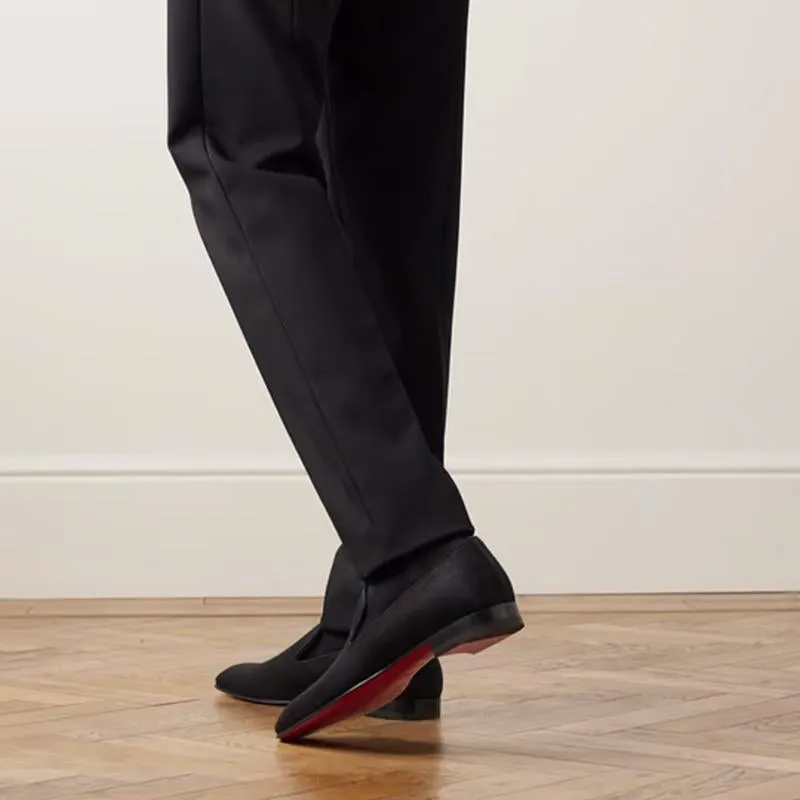 Dandelion Grosgrain-Trimmed Wool Loafers