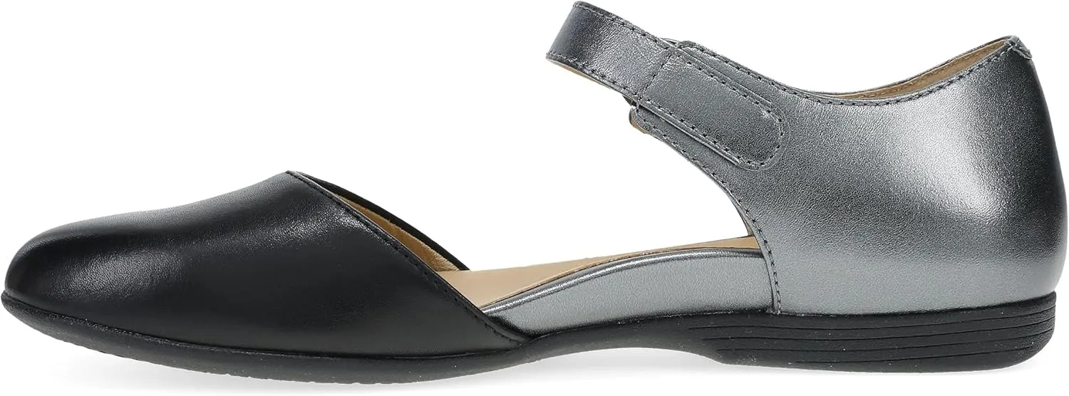 Dansko Liv D'Orsay Mary Jane Flats for Women - Arch Support, Soft Leather, Adjustable Buckle, All-Day Comfort, Quality Construction