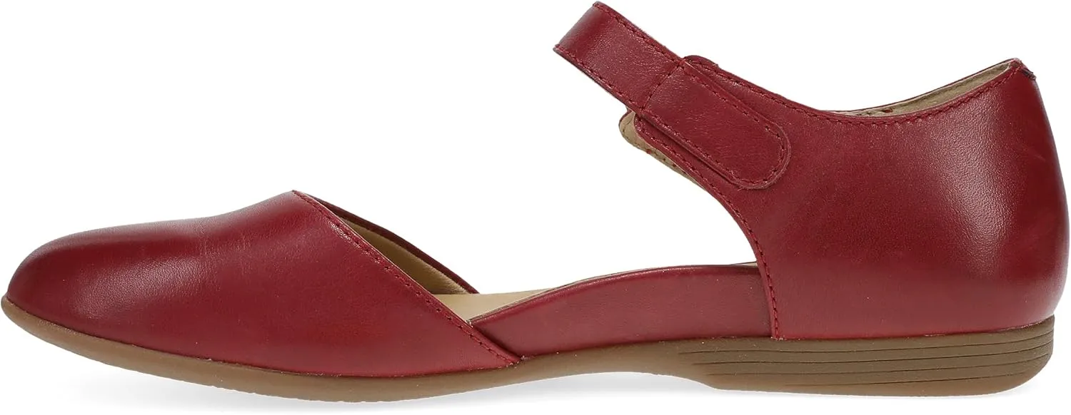 Dansko Liv D'Orsay Mary Jane Flats for Women - Arch Support, Soft Leather, Adjustable Buckle, All-Day Comfort, Quality Construction