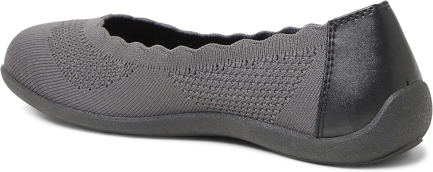 Dearfoams Women's Lightweight Washable Comfort Misty Ballet Flats