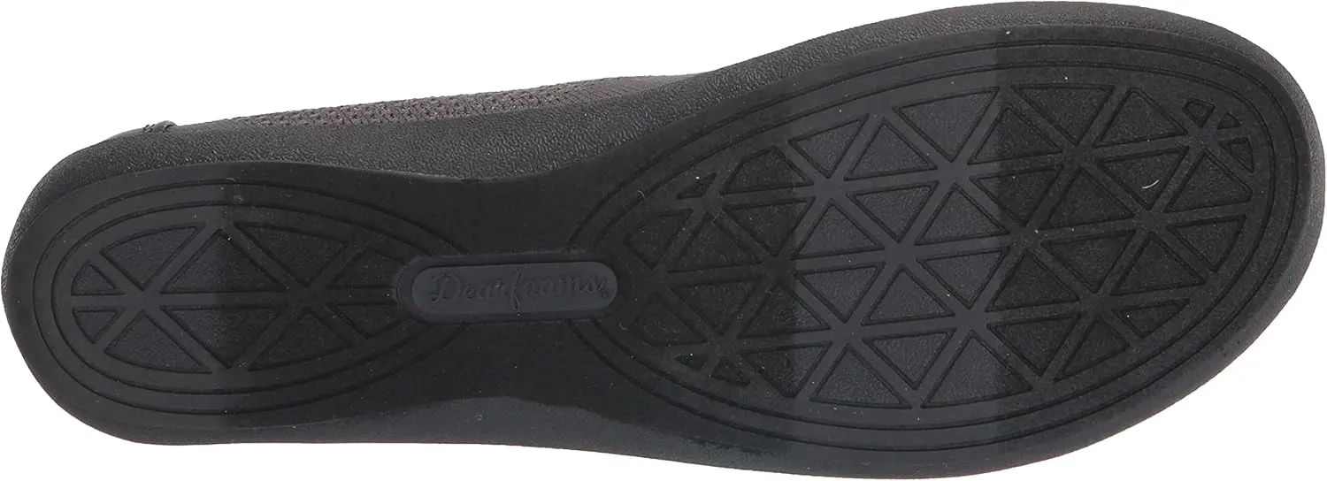 Dearfoams Women's Lightweight Washable Comfort Misty Ballet Flats