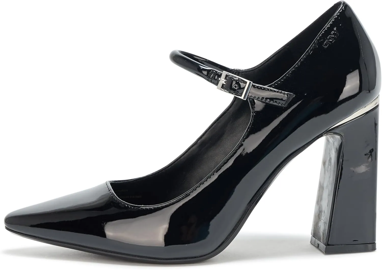 DKNY Women's Spruce Evening Closed Toe Mary Jane Block Heel Heeled Sandal