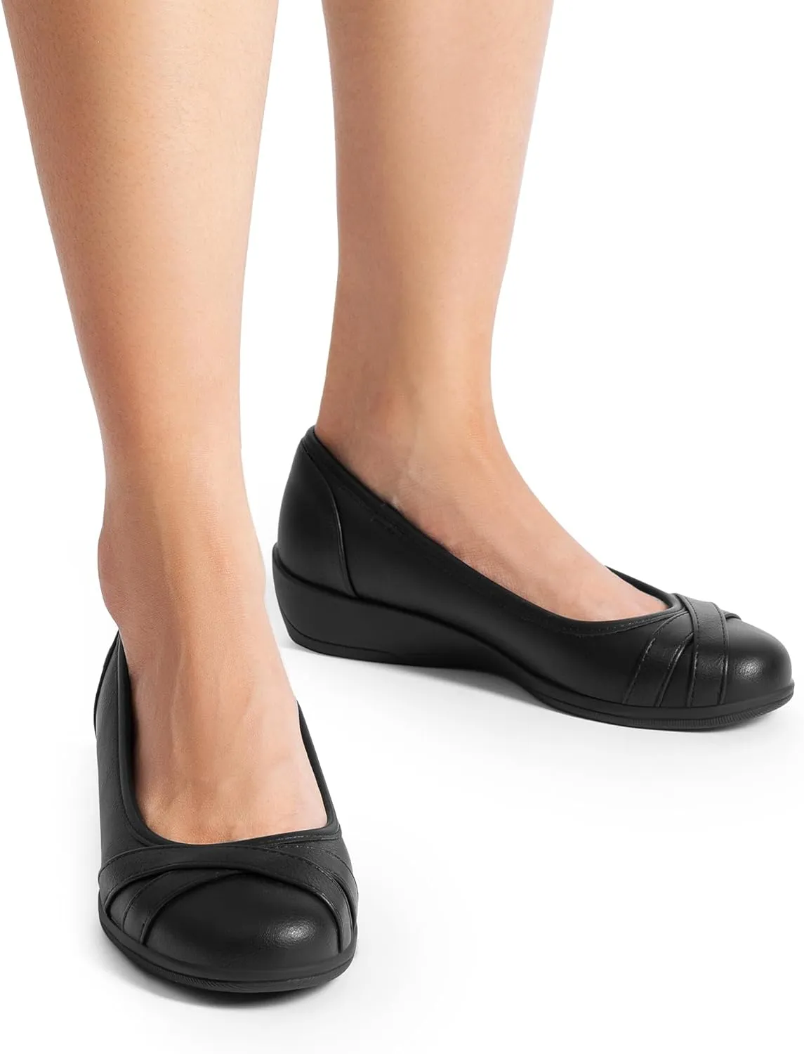 DREAM PAIRS Women's Ballet Flats Business Office Work Dress Shoes Comfortable Dressy Flats for Women
